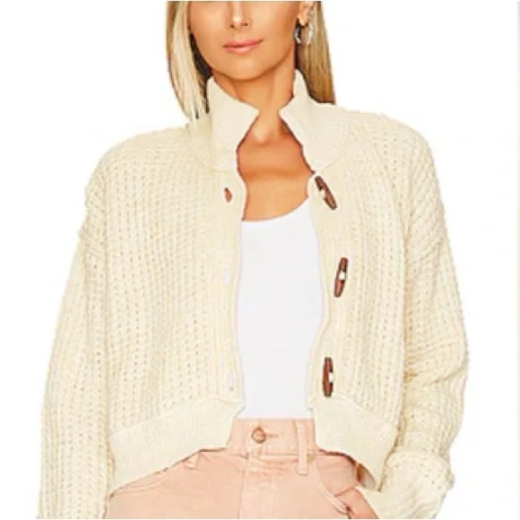NWT Free People
Free People Micah Cardi Ivory Combo Sz Medium - Picture 2 of 8